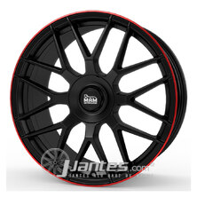 Jante Alu MAM MAM GT1 Mat Black Red de 19 pouces pour le modèle AUDI 8L - depuis 1999